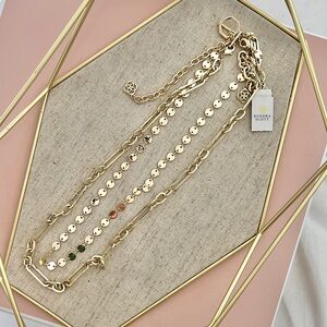 NWT Kendra Scott Gold Frankie Multi Strand Necklace 💎